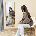 HD Self-Adhesive Shiny Acrylic Bedroom Mirror Tiles