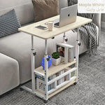 Height Adjustable Overbed Laptop Table with Wheels