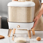 10KG Large Capacity Rice Storage Container with Airtight Lid