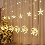 LED Star and Moon String Ramadan Decorative Lights – 3.5M