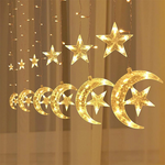 LED Star and Moon String Ramadan Decorative Lights – 3.5M