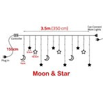 LED Star and Moon String Ramadan Decorative Lights – 3.5M