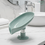 Leaf Shaped Soap Holder with Drainage