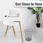 Round Metal Mesh Trashcan for Home & Office