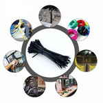 100 Pcs Strong & Durable Nylon Cable Ties 3.6 x 400mm