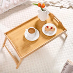 Multipurpose Foldable Bamboo Bed Tray & Laptop Table
