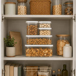 5 Pcs Plastic Food Storage Container Set with Lids