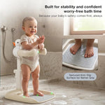 Height Adjustable Baby Bath Stand with Anti-Slip Base
