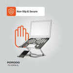 Porodo Smart Folding Multi-Device Stand – Silver