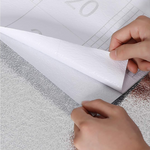 Kitchen Wall Aluminium Foil Sticker Silver