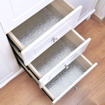 Kitchen Wall Aluminium Foil Sticker Silver