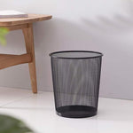 Round Metal Mesh Trashcan for Home & Office