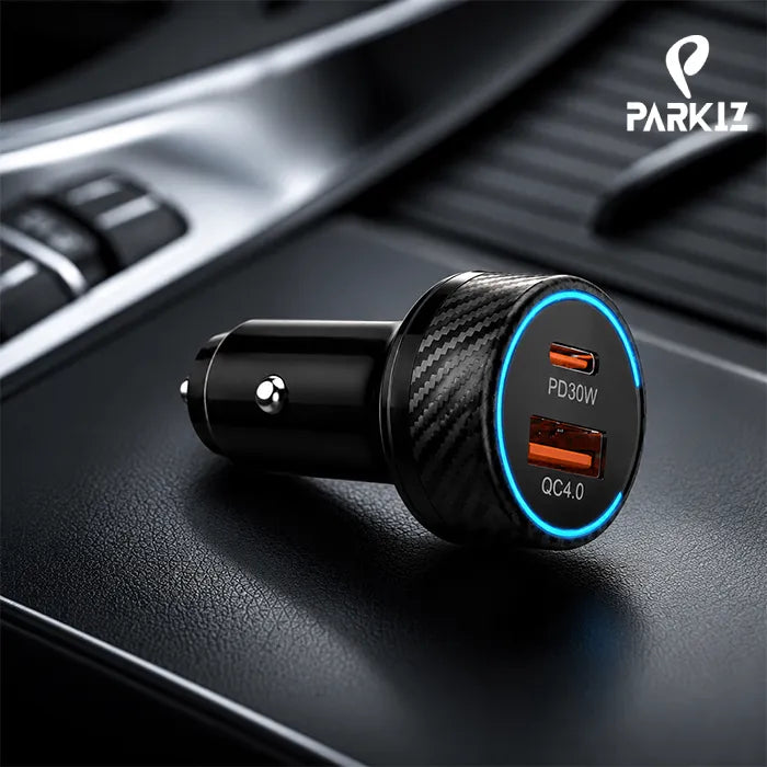 PARKIZ 55W Universal Dual Port Car Charger