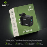 Parkiz 30W Dual Port GaN Charger Adapter