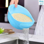 Plastic Rice Washing Colander Water Strainer Basket