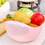 Plastic Rice Washing Colander Water Strainer Basket