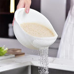 Plastic Rice Washing Colander Water Strainer Basket