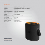 Porodo Soundtec Rave Portable Speaker – Black