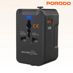 Porodo Blue Dual Port Universal Charger – Black