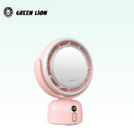 Green Lion Makeup Mirror Fan- Pink