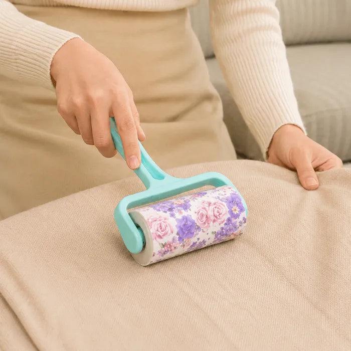 Reusable Clothes Lint Remover Roller with Replacement Refills