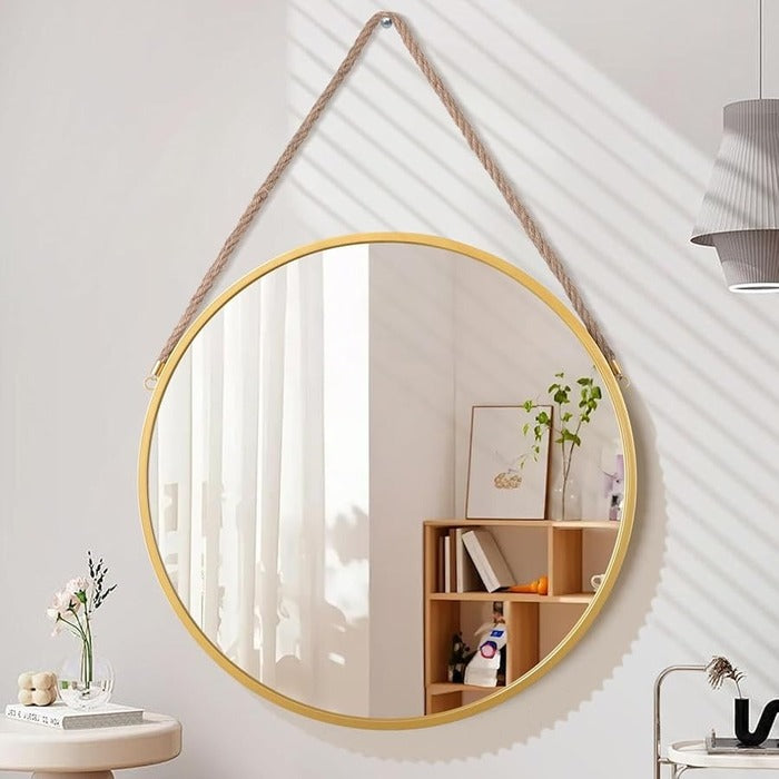 Decorative Hanging Circle Mirror for Home Decor