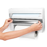 3-in-1 Wall Mounted Storage Rack with Dispenser