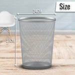 Round Metal Mesh Trashcan for Home & Office