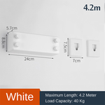 Retractable Wire Indoor Clothes Wall Hanger