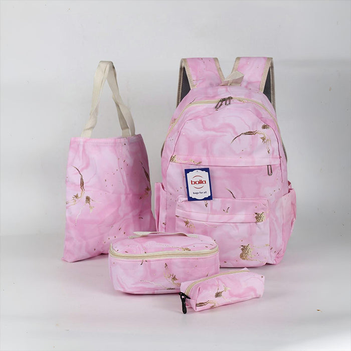 Girls School Backpack Set – 4 Pcs Bag With Lunch Bag & Pencil Case