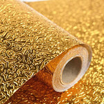 Kitchen Wall Aluminium Foil Sticker Silver