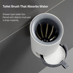 Detergent Refillable Toilet Cleaning Brush With Wall Mounted Holder