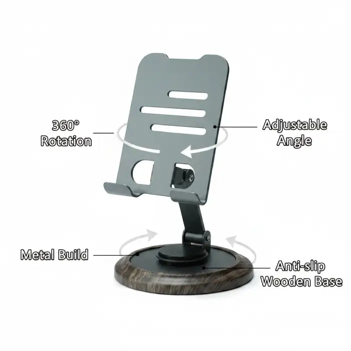 360° Rotation Metal Tablet & Mobile Phone Holder