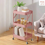 3 Layer Foldable Metal Storage Rack