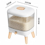 10KG Large Capacity Rice Storage Container with Airtight Lid