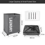 Foldable Laundry Basket Bag With Wheels