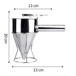 Stainless Steel Pancake Batter Dispenser With Stand