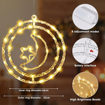 LED Ramadan Moon & Star Decoration Lights