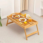 Multipurpose Foldable Bamboo Bed Tray & Laptop Table