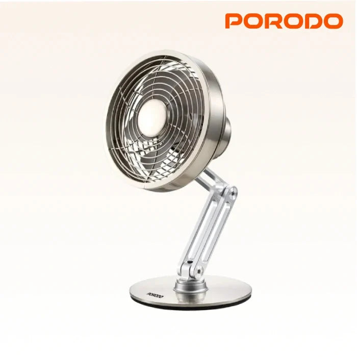 Porodo Lifestyle Metal Desk Fan – Gray