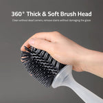 Detergent Refillable Toilet Cleaning Brush With Wall Mounted Holder