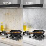 Kitchen Wall Aluminium Foil Sticker Silver