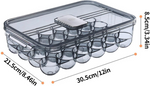 Transparent Egg Storage Container With Lid