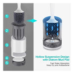 Detergent Refillable Toilet Cleaning Brush With Wall Mounted Holder