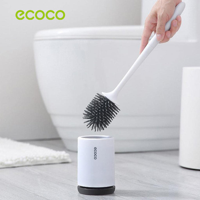 ECOCO Toilet Brushes Holder, Soft Bristle Toilet Brush Set