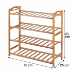 Wooden Shoe Rack With Storage Organizer