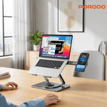 Porodo Foldable 360° Laptop Stand with MagSafe Phone Holder