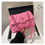 Rhombus PU Shoulder Bag