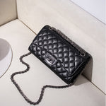 Diamond Plaid Chain Crossbody Bag