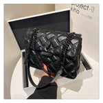 Rhombus PU Shoulder Bag